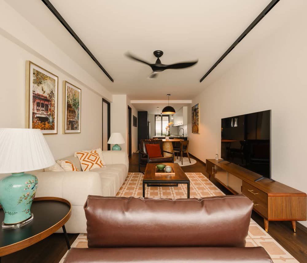 A living room in a resale flat in Ang Mo Kio